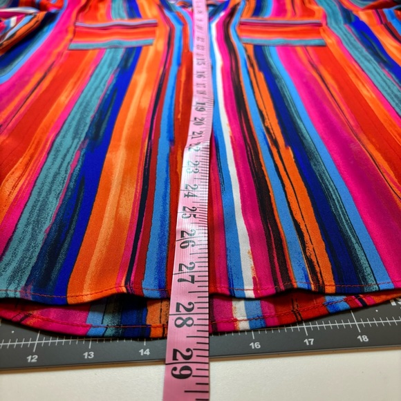 Torrid Harper Colorful Striped Blouse Top - Picture 8 of 9